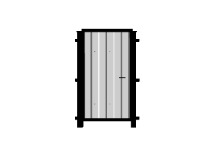 Калитка стандартная из профлиста Ширина 1,0 м.